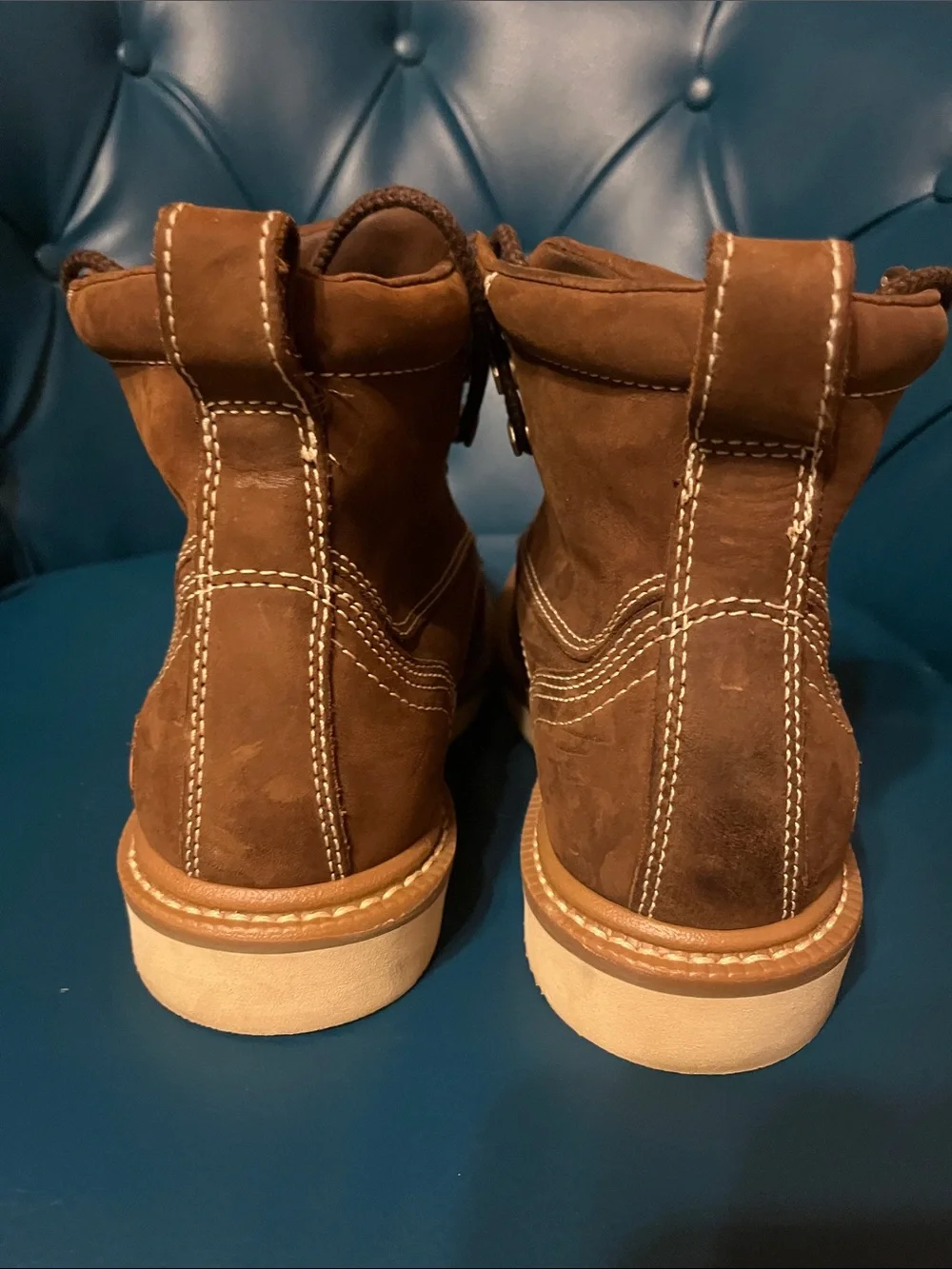 HAWX Men's Brown Leather 6” Work Boots